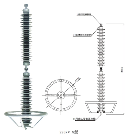 220kv surge arrester manufacturer